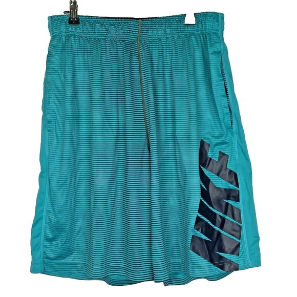 NikeShorts Mens Size Large Dri-Fit Teal Green Pull On 9.5" Inseam Basketball - Picture 1 of 6
